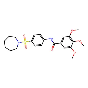 N-[4-(azepan-1-ylsulfonyl)phenyl]-3,4,5-trimethoxybenzamide structure