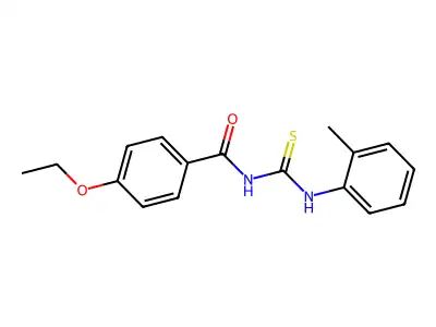 4-ethoxy-N-[(2-methylphenyl)carbamothioyl]benzamide structure