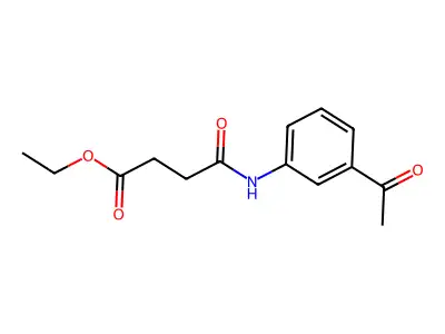 Ethyl 4-(3-acetylanilino)-4-oxobutanoate structure