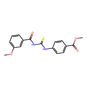 Methyl 4-[(3-methoxybenzoyl)carbamothioylamino]benzoate structure