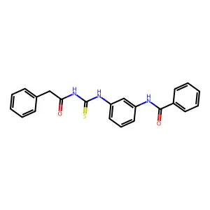 N-(3-{[(phenylacetyl)carbamothioyl]amino}phenyl)benzamide structure