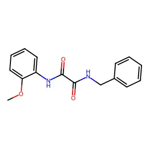 N-benzyl-N'-(2-methoxyphenyl)ethanediamide structure