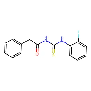 N-[(2-fluorophenyl)carbamothioyl]-2-phenylacetamide structure