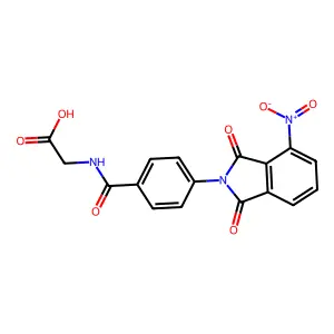 2-(4-(4-Nitro-1,3-dioxoisoindolin-2-yl)benzamido)acetic acid structure