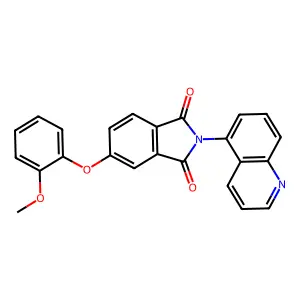 5-(2-Methoxyphenoxy)-2-quinolin-5-ylisoindole-1,3-dione structure