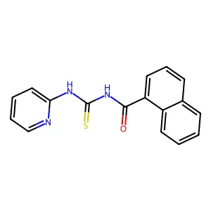 N-(pyridin-2-ylcarbamothioyl)naphthalene-1-carboxamide structure
