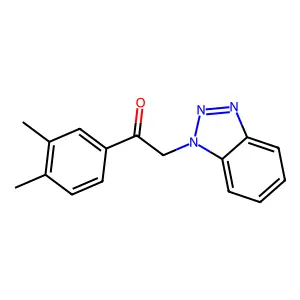 2-(Benzotriazol-1-yl)-1-(3,4-dimethylphenyl)ethanone structure