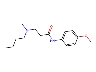 3-[butyl(methyl)amino]-N-(4-methoxyphenyl)propanamide structure