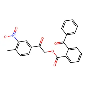 2-(4-Methyl-3-nitrophenyl)-2-oxoethyl 2-(phenylcarbonyl)benzoate structure