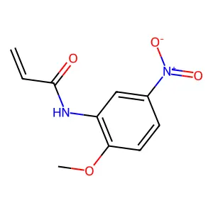 N-(2-methoxy-5-nitrophenyl)prop-2-enamide structure