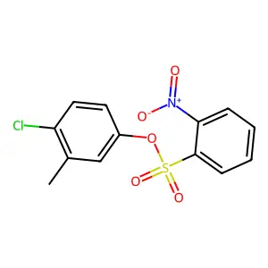 4-Chloro-3-methylphenyl 2-nitrobenzene-1-sulfonate structure