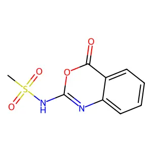 N-(4-Oxo-4H-3,1-benzoxazin-2-yl)methanesulfonamide structure