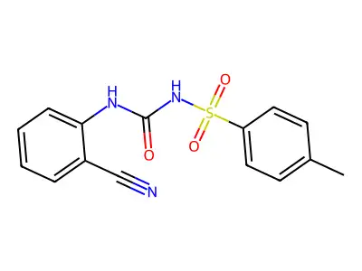 1-(2-Nitrilophenyl)-3-((4-methylphenyl)sulfonyl)urea structure