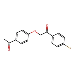 2-(4-Acetylphenoxy)-1-(4-bromophenyl)ethanone structure