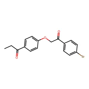1-[4-[2-(4-Bromophenyl)-2-oxoethoxy]phenyl]propan-1-one structure