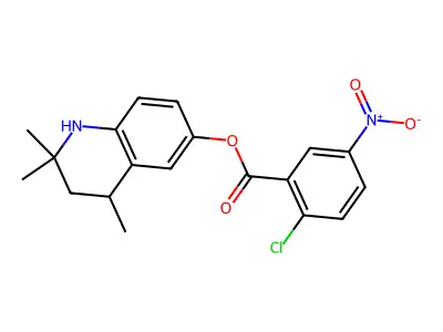 2,2,4-Trimethyl-1,2,3,4-tetrahydroquinolin-6-yl 2-chloro-5-nitrobenzoate structure