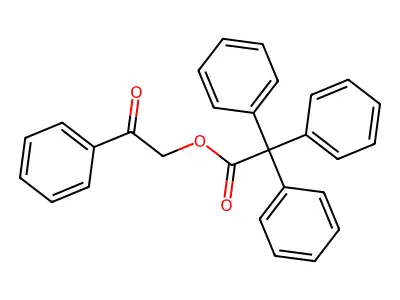 Phenacyl 2,2,2-triphenylacetate structure