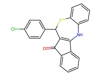11-(4-Chlorophenyl)-5,11-dihydroindeno[2,1-c][1,5]benzothiazepin-12-one structure