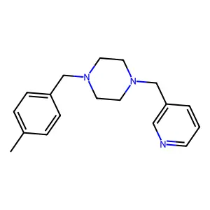 1-[(4-Methylphenyl)methyl]-4-(pyridin-3-ylmethyl)piperazine structure