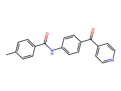 N-(4-Isonicotinoylphenyl)-4-methylbenzamide structure