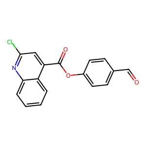 4-Formylphenyl 2-chloroquinoline-4-carboxylate structure