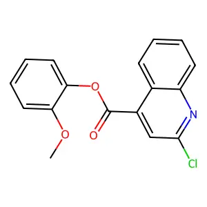 (2-Methoxyphenyl) 2-chloroquinoline-4-carboxylate structure