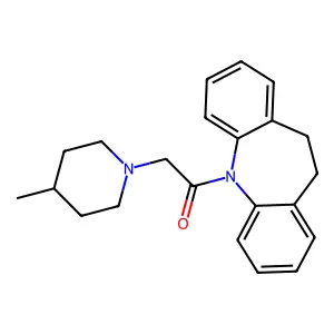 1-(5,6-Dihydrobenzo[b][1]benzazepin-11-yl)-2-(4-methylpiperidin-1-yl)ethanone structure
