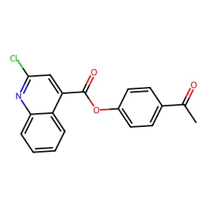 4-Acetylphenyl 2-chloroquinoline-4-carboxylate structure