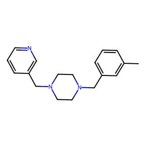 1-[(3-Methylphenyl)methyl]-4-(pyridin-3-ylmethyl)piperazine structure