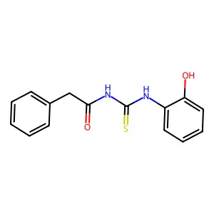 N-[(2-hydroxyphenyl)carbamothioyl]-2-phenylacetamide structure