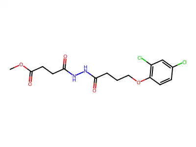 Methyl 4-{2-[4-(2,4-dichlorophenoxy)butanoyl]hydrazino}-4-oxobutanoate structure