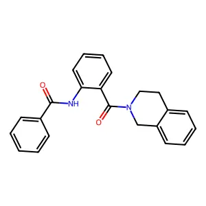 N-[2-(3,4-dihydro-1H-isoquinoline-2-carbonyl)phenyl]benzamide structure