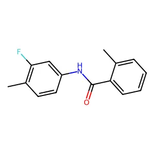 N-(3-氟-4-甲基苯基)-2-甲基苯甲酰胺 structure