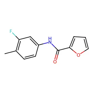 N-(3-fluoro-4-methylphenyl)furan-2-carboxamide structure