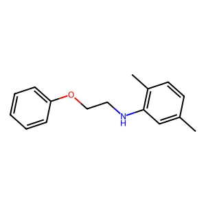 2,5-dimethyl-N-(2-phenoxyethyl)aniline structure