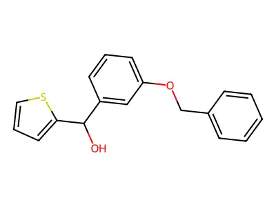 [3-(Benzyloxy)phenyl](2-thienyl)methanol structure