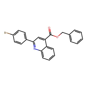 Benzyl 2-(4-bromophenyl)-4-quinolinecarboxylate structure