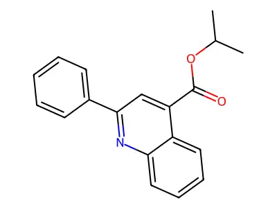Propan-2-yl 2-phenylquinoline-4-carboxylate structure