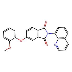 5-(2-Methoxyphenoxy)-2-quinolin-8-ylisoindole-1,3-dione structure