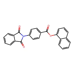 Naphthalen-1-yl 4-(1,3-dioxoisoindol-2-yl)benzoate structure