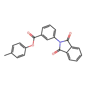 4-methylphenyl 3-(1,3-dioxo-1,3-dihydro-2H-isoindol-2-yl)benzoate structure