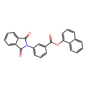 Naphthalen-1-yl 3-(1,3-dioxoisoindol-2-yl)benzoate structure