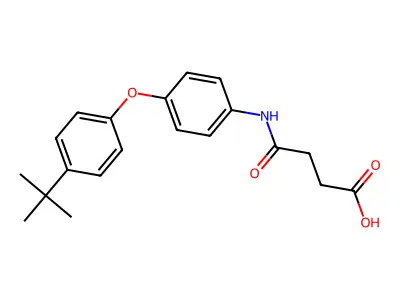 4-{[4-(4-Tert-butylphenoxy)phenyl]amino}-4-oxobutanoic acid structure