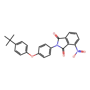 2-[4-(4-Tert-butylphenoxy)phenyl]-4-nitroisoindole-1,3-dione structure