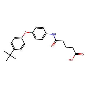 5-{[4-(4-Tert-butylphenoxy)phenyl]amino}-5-oxopentanoic acid structure