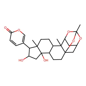 Hydroxybersamagenin 1,5-orthoacetate structure