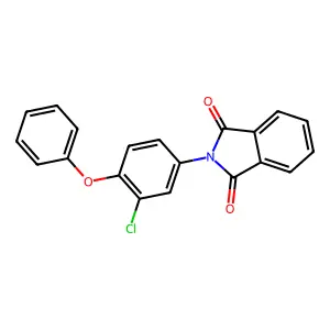 2-(3-chloro-4-phenoxyphenyl)-1H-isoindole-1,3(2H)-dione structure