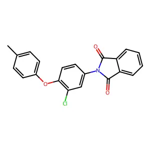 2-[3-Chloro-4-(4-methylphenoxy)phenyl]isoindole-1,3-dione structure