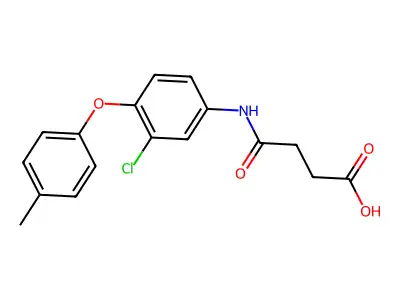 4-{[3-Chloro-4-(4-methylphenoxy)phenyl]amino}-4-oxobutanoic acid structure