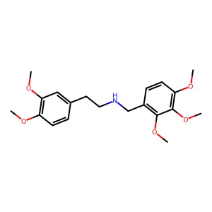 2-(3,4-dimethoxyphenyl)-N-[(2,3,4-trimethoxyphenyl)methyl]ethanamine structure